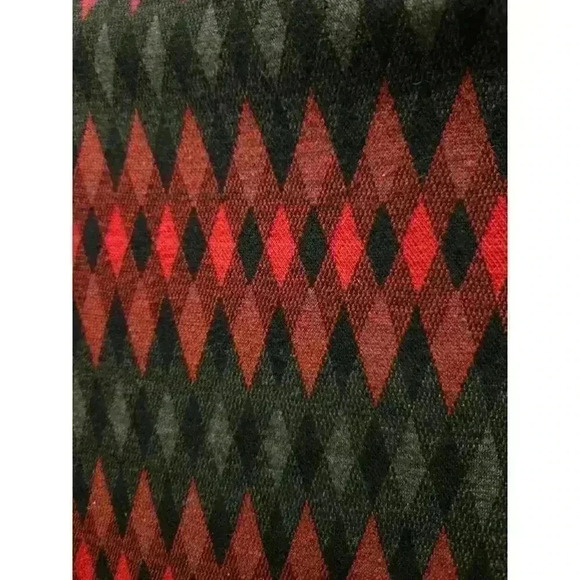 Allison Daley Petite Women's Red Geometric Zip-Up Jacket Size PL - Picture 10 of 12